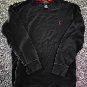 Polo by Ralph Lauren Black Shirt with Red Trim